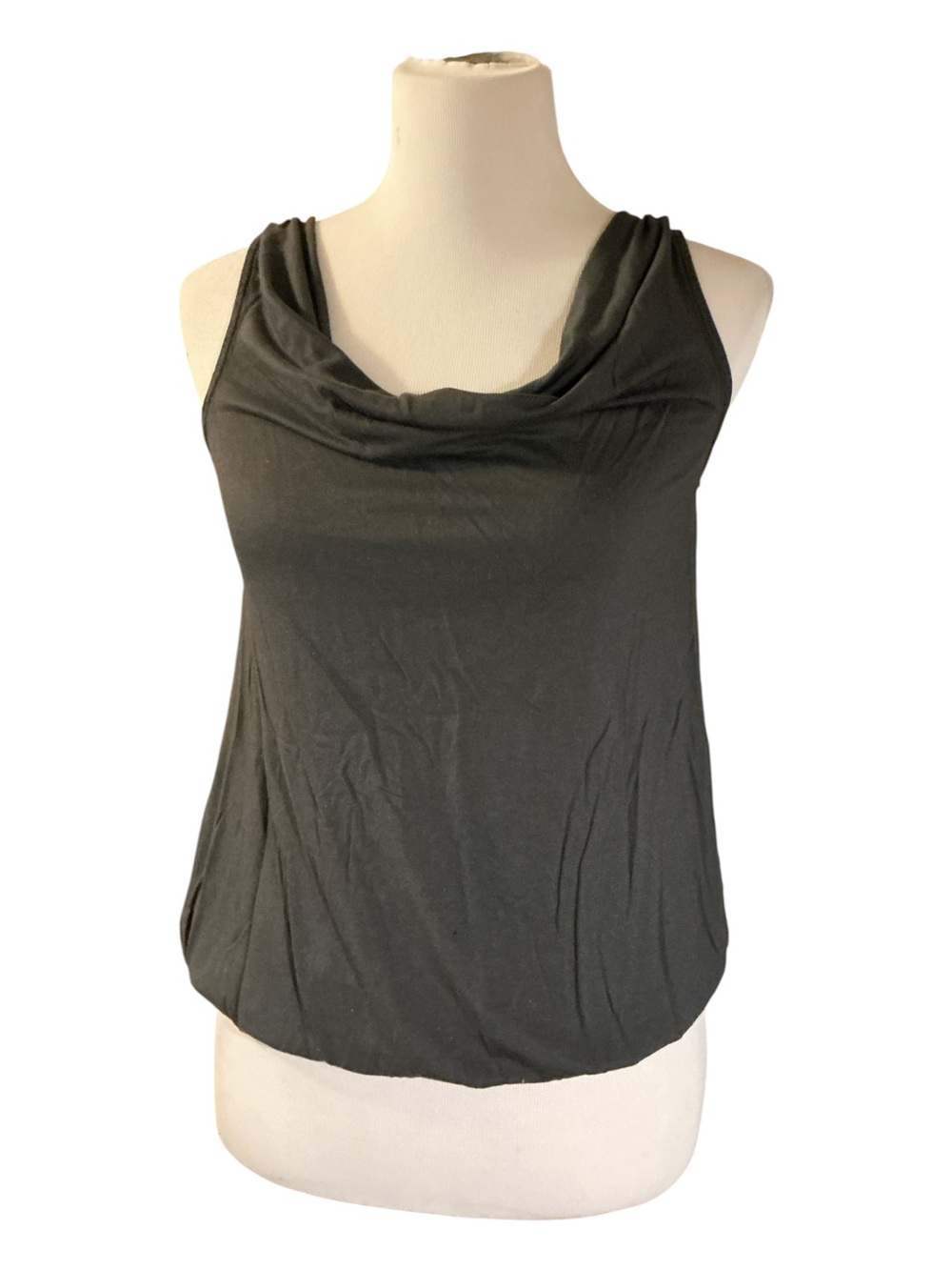 LOFT Black Cowl Neck Sleeveless Camisole